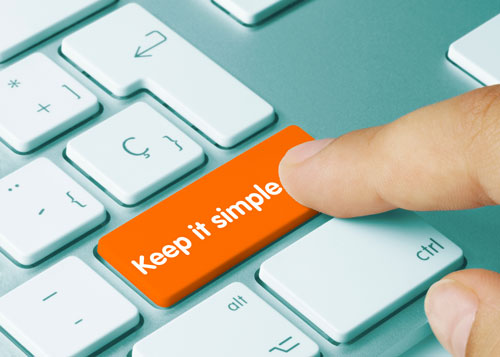 keep it simple button